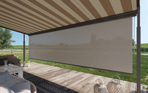 Textile Pergola Awning, Plaza Viva Retractable Roof by Weinor | Blinds ...